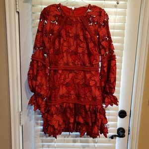 Alexis Authentic Red Lace Francesca Dress.